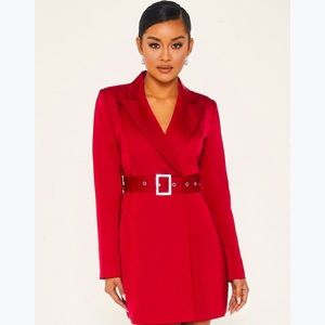 MESHKI red blazer dress XS
